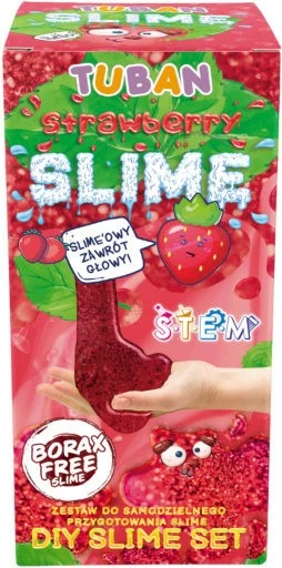 Set slime TUBAN TU3139 me aromë luleshtrydhe, i kuq