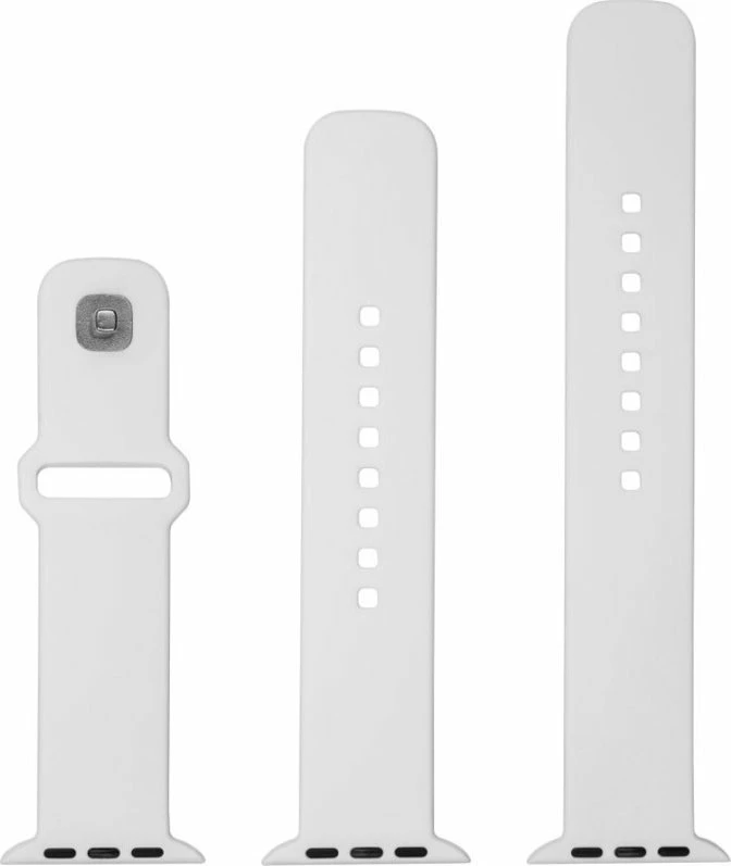 Rrip silikoni sportiv Fixed Silicone Sporty Strap FIXSST2-1029-WH për Apple Watch Ultra/Ultra 2 49mm, set 3 copë, i bardhë
