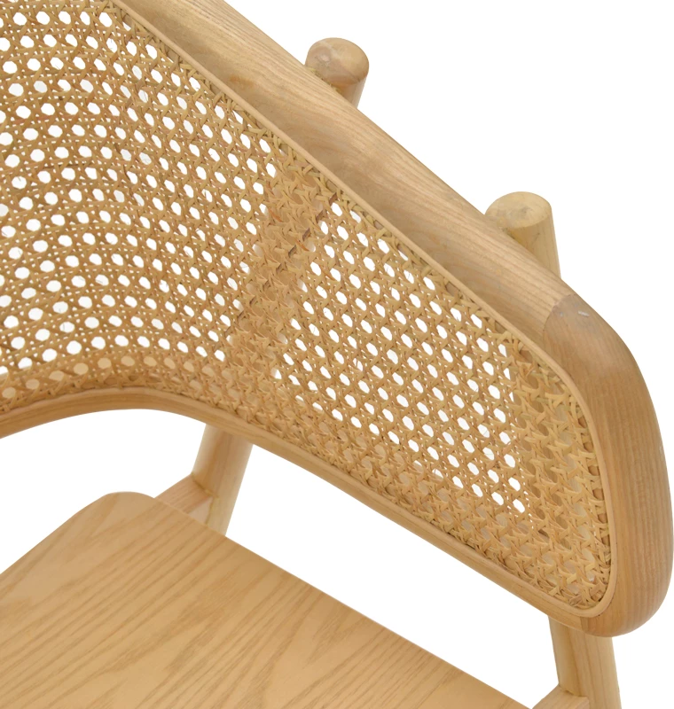 Karrige Wenzy dru i fortë toon natyral 58x58x82cm