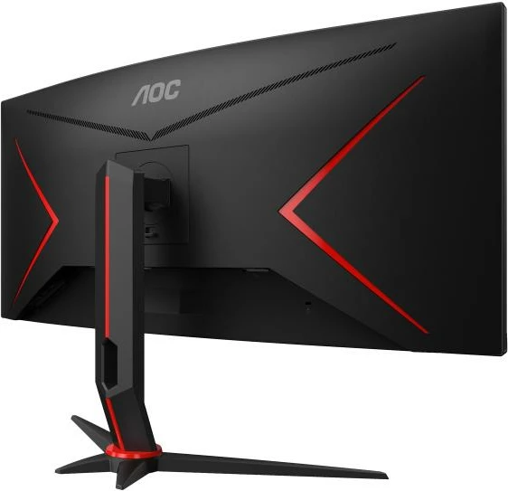 Monitor gaming, AOC, CU34G2XP/BK, 34" ultrawide i lakuar, WQHD 3440x1440, 180 Hz, 1 ms GtG, i zi