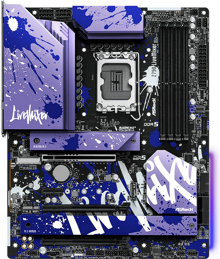Pllakë amë ASRock Z790 LiveMixer, Intel, LGA 1700, DDR5, 128 GB, Vjollcë