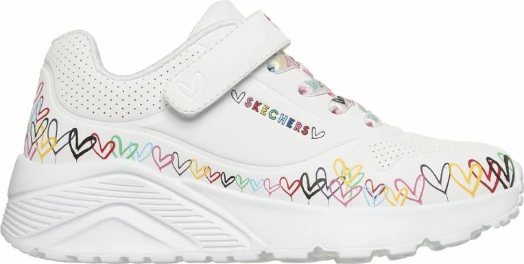 Atlete fëmijësh Skechers UNO Lite Heart Craze 314091L, shumëngjyrëshe