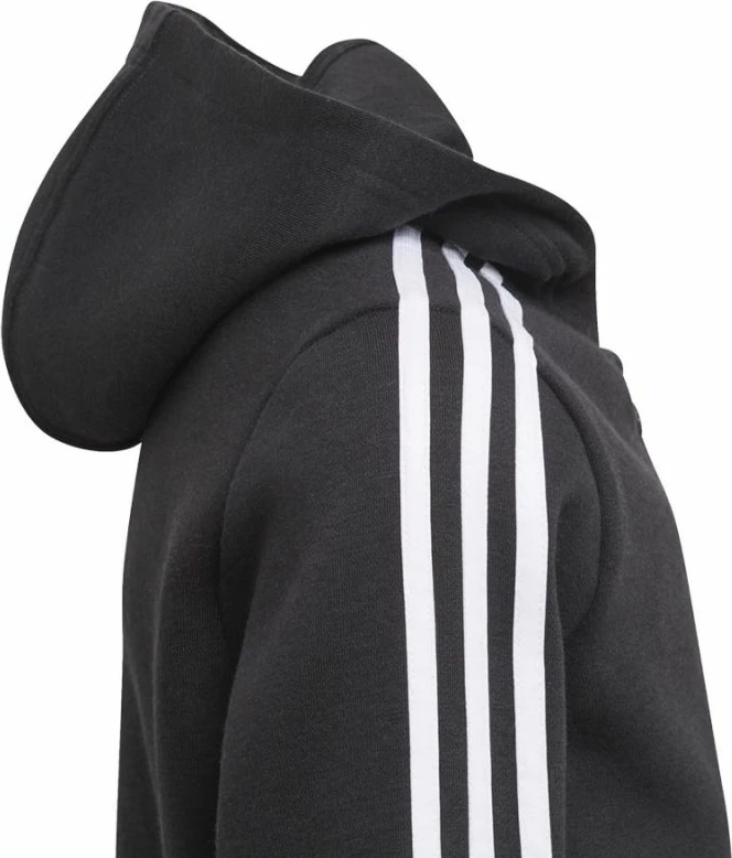 Duks me kapuç për djem adidas, i zi [Madhësia: 128 cm]