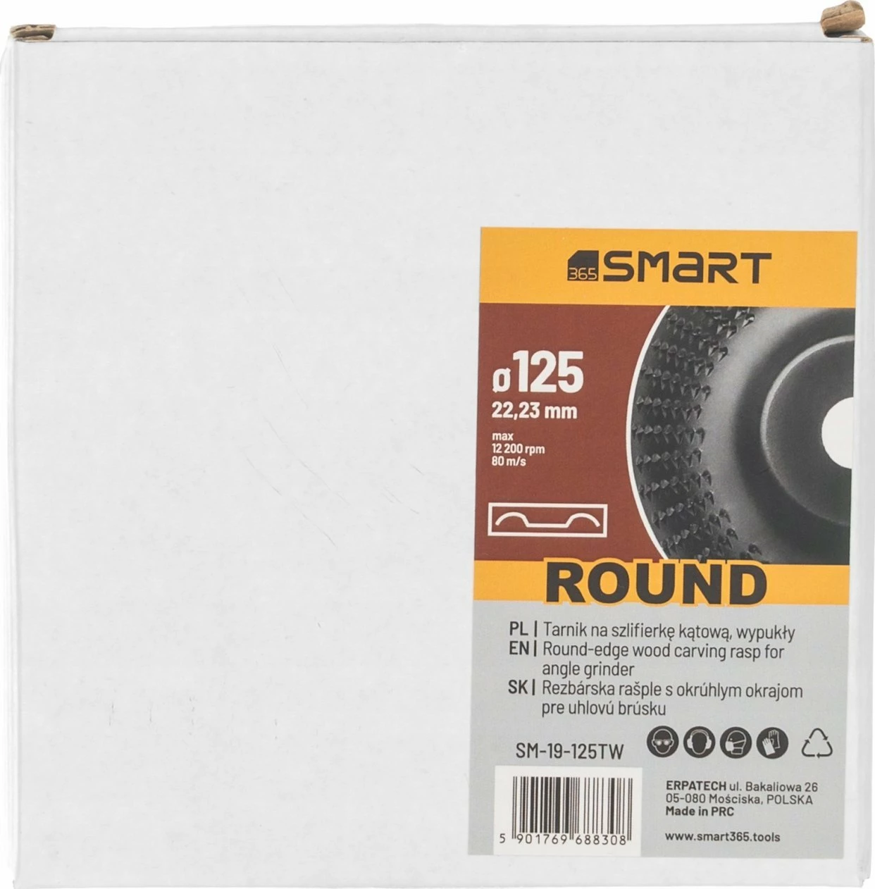 Diskë tarniku për brus këndor SMART365 SM-19-125TW 125x22.23 mm (konvekse)