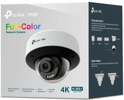 Kamerë IP sigurie TP-Link InSight S285 8MP 2.8mm Full-Color IP67 PoE, e bardhë