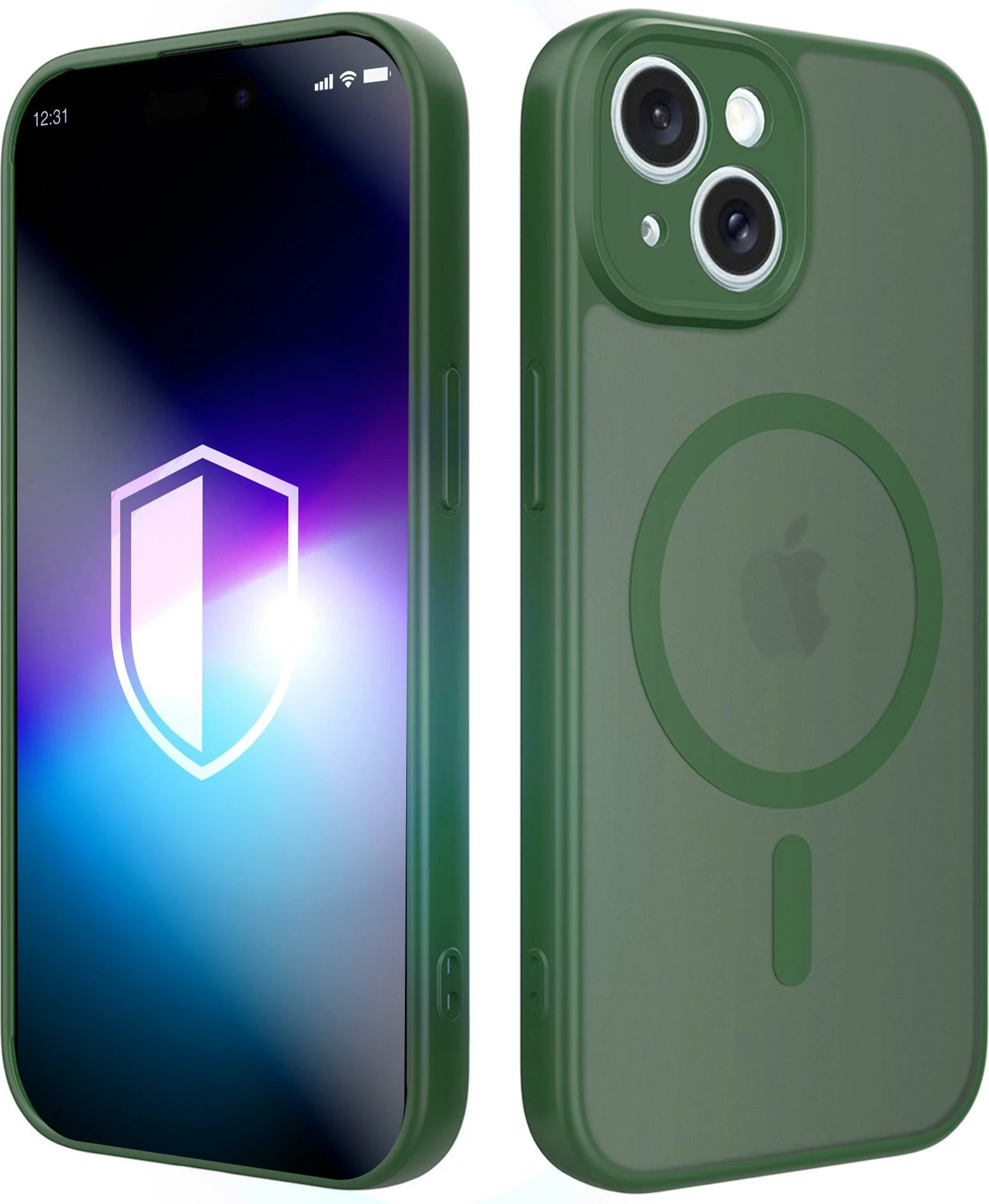 Mbështjellës 3mk Protection Misty MagCase për iPhone 14, kompatibil me MagSafe, në kuti, i gjelbër