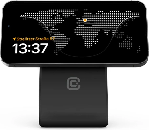 Karikues wireless 3-në-1 CRONG MagSpot me MagSafe, për iPhone, Apple Watch dhe AirPods, 20W, i zi