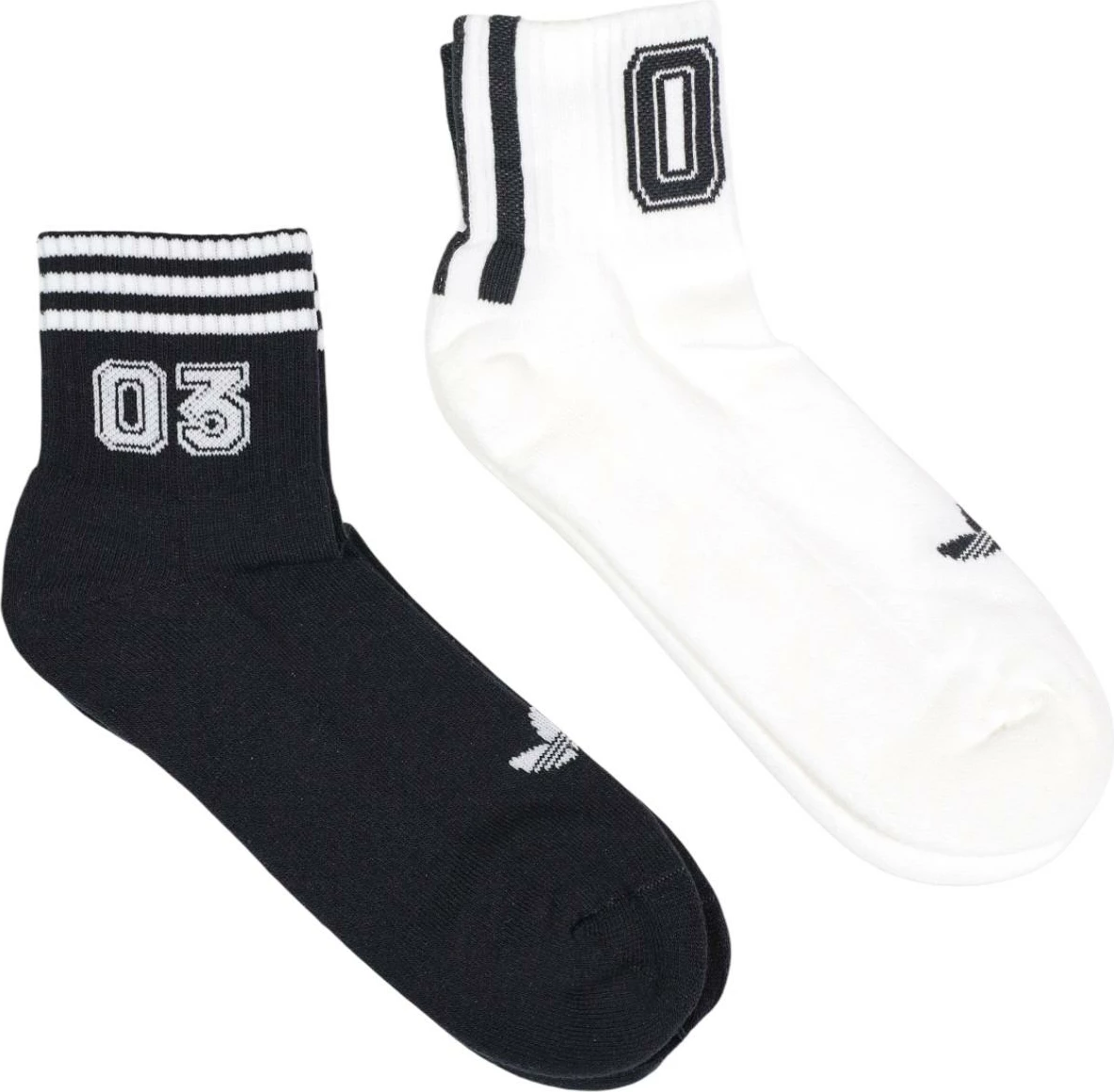 Çorape të shkurta për meshkuj adidas Originals 3S 03 KE0837, të zeza/bardha