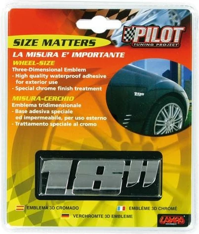 Shenja Dekoruese Chrome 18" 3d Pilot