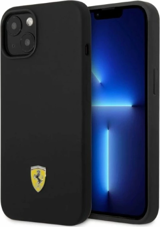 Kapak telefoni Ferrari FEHMSIP14SBK për iPhone 14, i zi