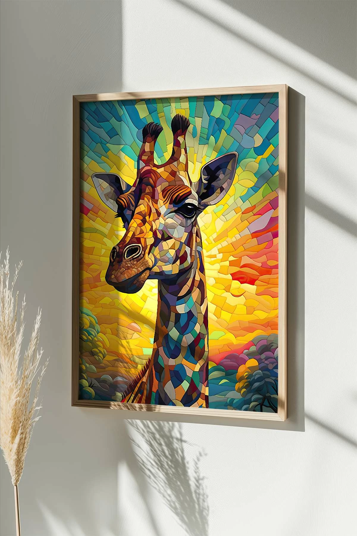 Pikturë dekorative me kornizë, shumëngjyrëshe, Wallity, Mscartmdl26, 33x48cm
