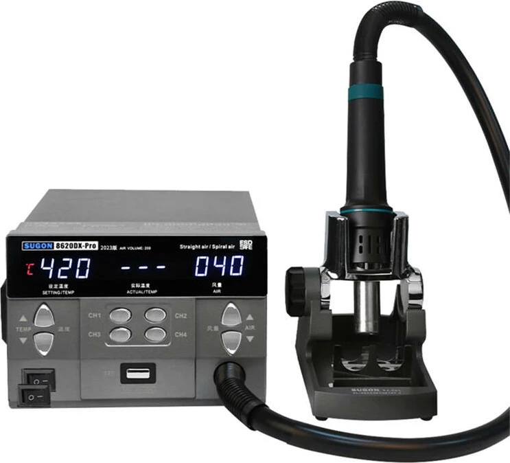 Stacion saldimi me ajër të nxehtë SUGON 8620DX Pro, 1300 W, pa gryka rezervë