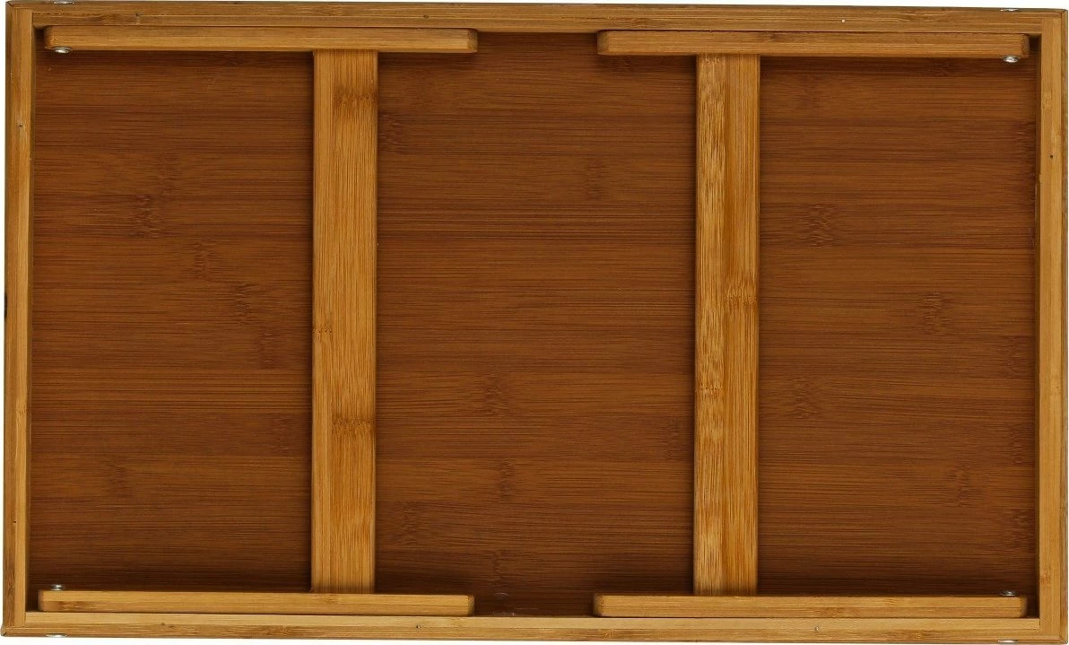 Tabaka mëngjesi 5five, bambu 50x30 cm me këmbë të palosshme dhe doreza, kafe