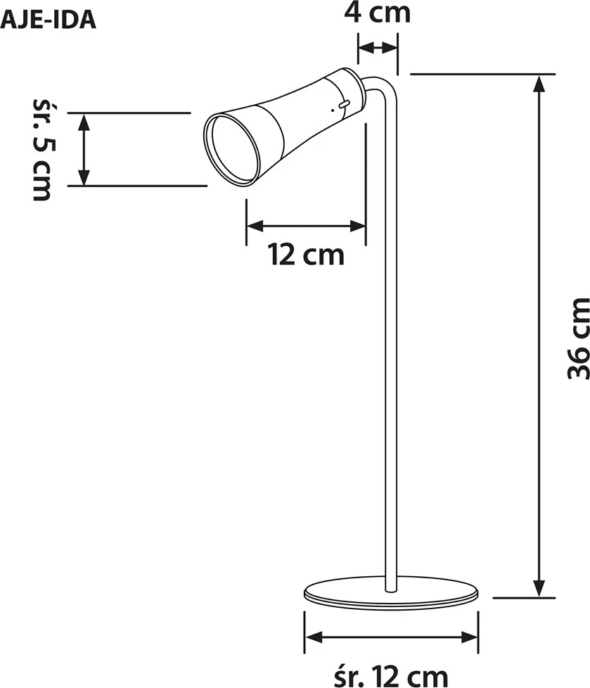 Llambë multifunksionale Activejet AJE-IDA 4IN1, e bardhë