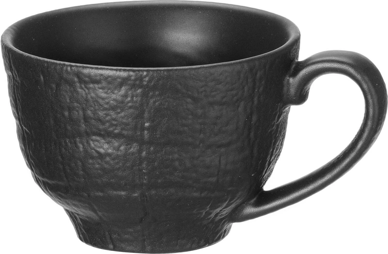 Filxhan espresso Fine Dine Crust 90 ml, i zi, set 6 copë