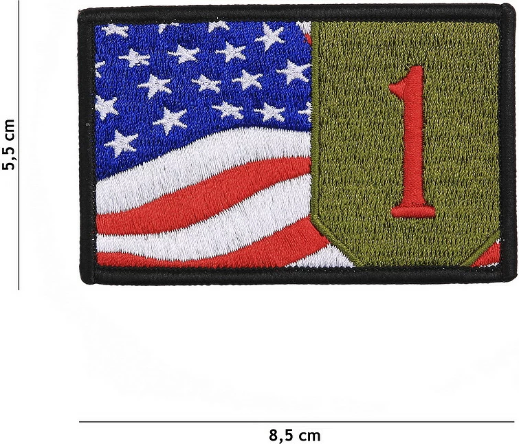 Emblema pëlhure Fostex Garments Patch 1st Infantry flag #19086