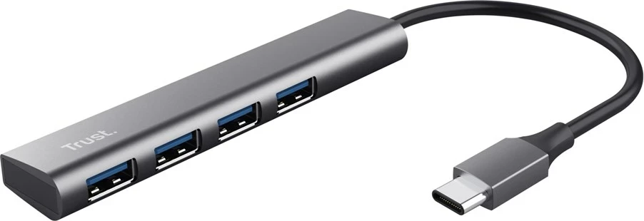 Hub USB Trust Halyx, Gri