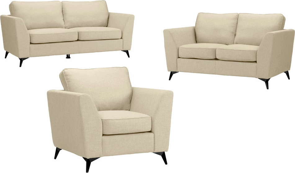 Divan treshe BOEL, bezhë, BERGAMO 24, 200x86x92cm