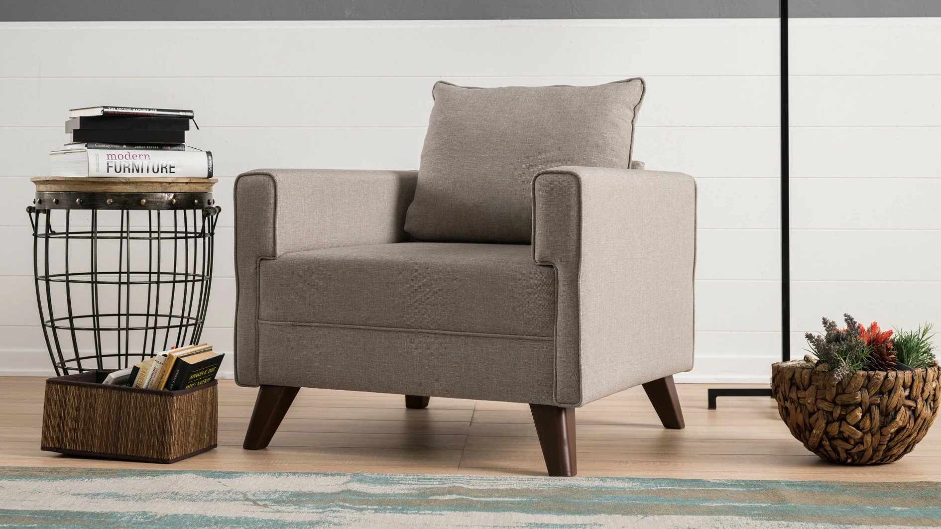Fotel një vendësh Atelier del Sofa, Bella, krem