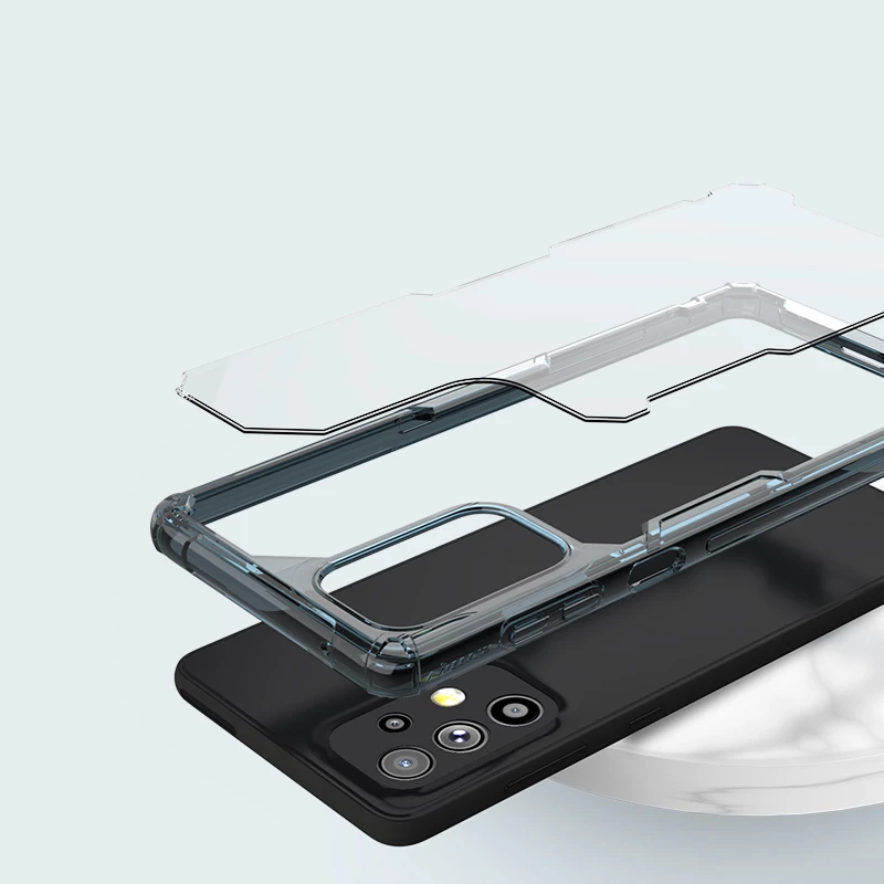 Mbështjellës Nillkin Nature Pro për Samsung Galaxy A73, transparent, i bardhë