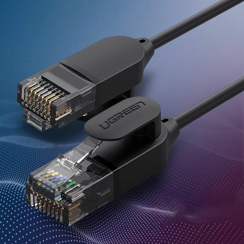 Kabllo Ethernet Ugreen 70656 Cat6A RJ45 10m UTP 1Gbps e zezë