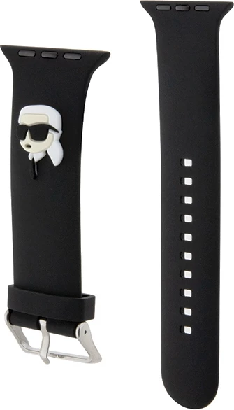 Rrip Apple Watch Karl Lagerfeld 3D Rubber Karl Head, silikon, i zi, 38/40/41mm