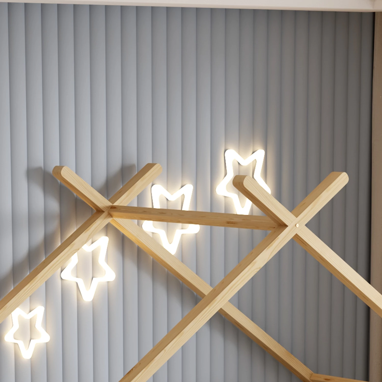 Krevat për fëmijë KLARICE FH680.01 t.MONTESSORI-2 sirtarë- dru pishe i fortë në ngjyrë natyrale- 190x90cm