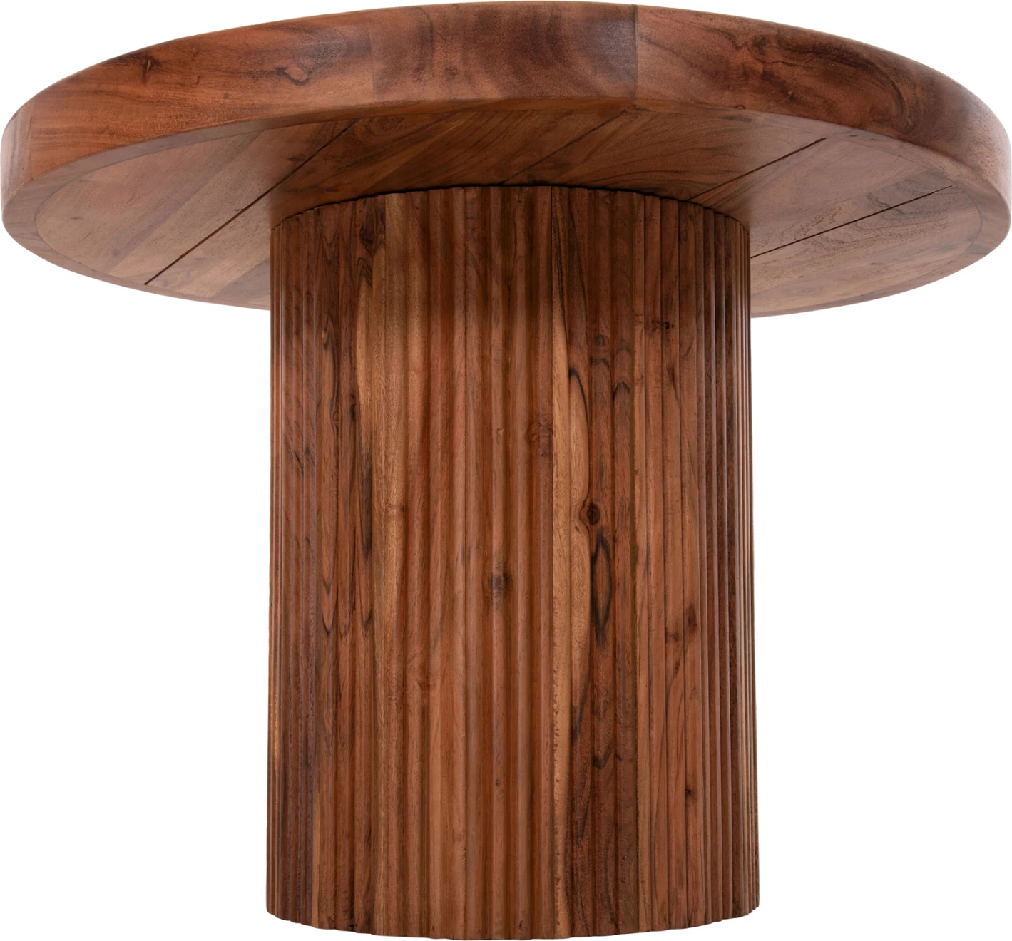 Tavolinë kafeje rrethore RAJJEH FH9693 dru akacie ngjyrë natyrale Φ60x45Hcm