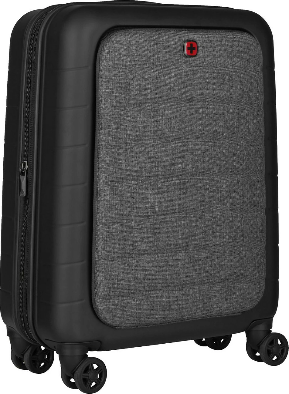 Kasë udhëtimi Wenger Syntry Carry-On me ndarje për laptop, e zezë/gri