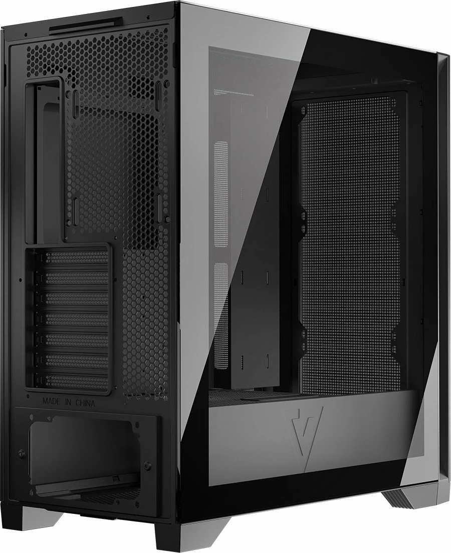 Kasë Modecom Volcano Expanse S MIDI, Midi Tower ATX/mATX/Mini-ITX, pa furnizues rryme, USB-C, e zezë