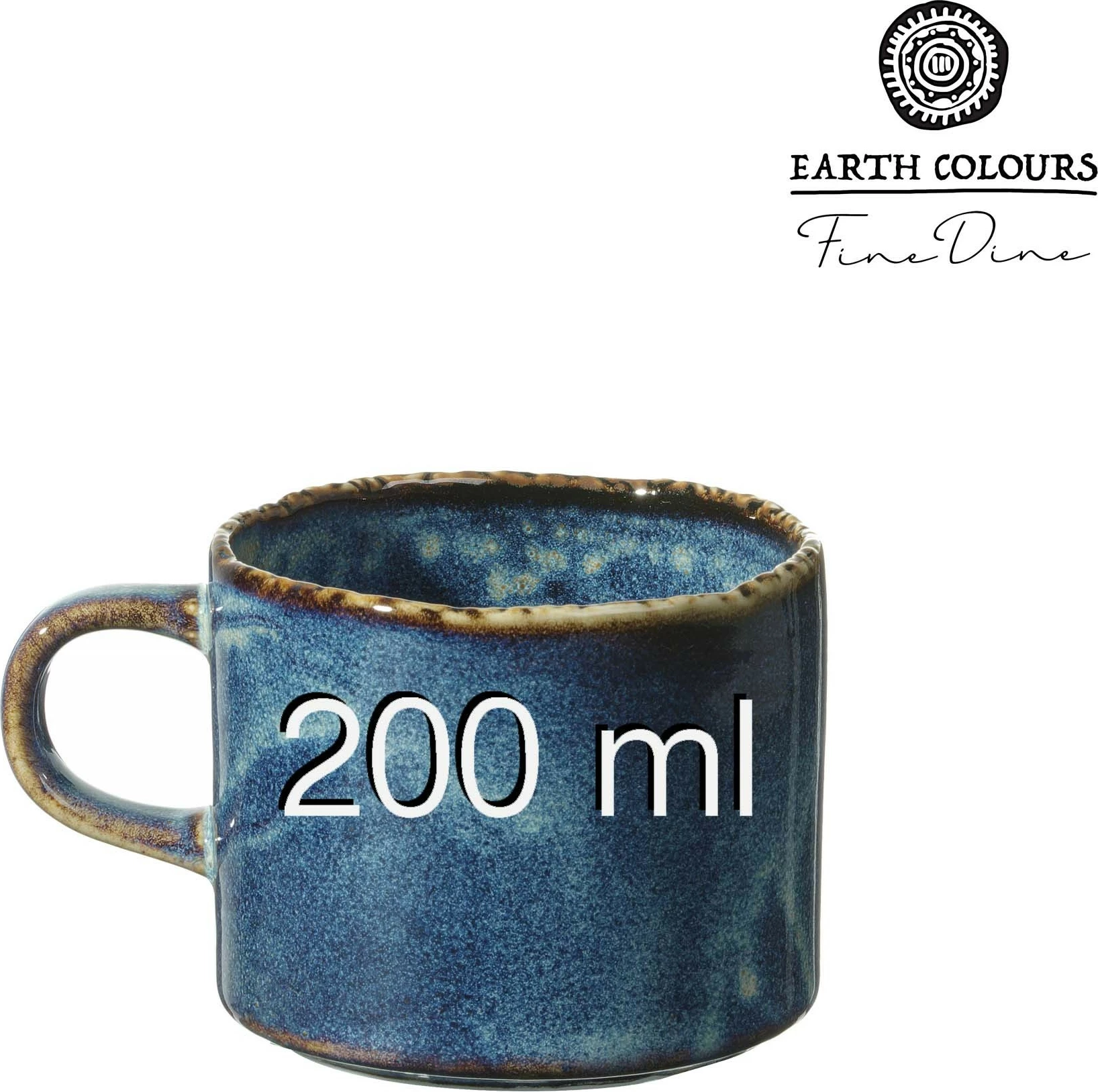 Filxhan kapuçino Fine Dine Eminence 200ml, blu, set 3 copë