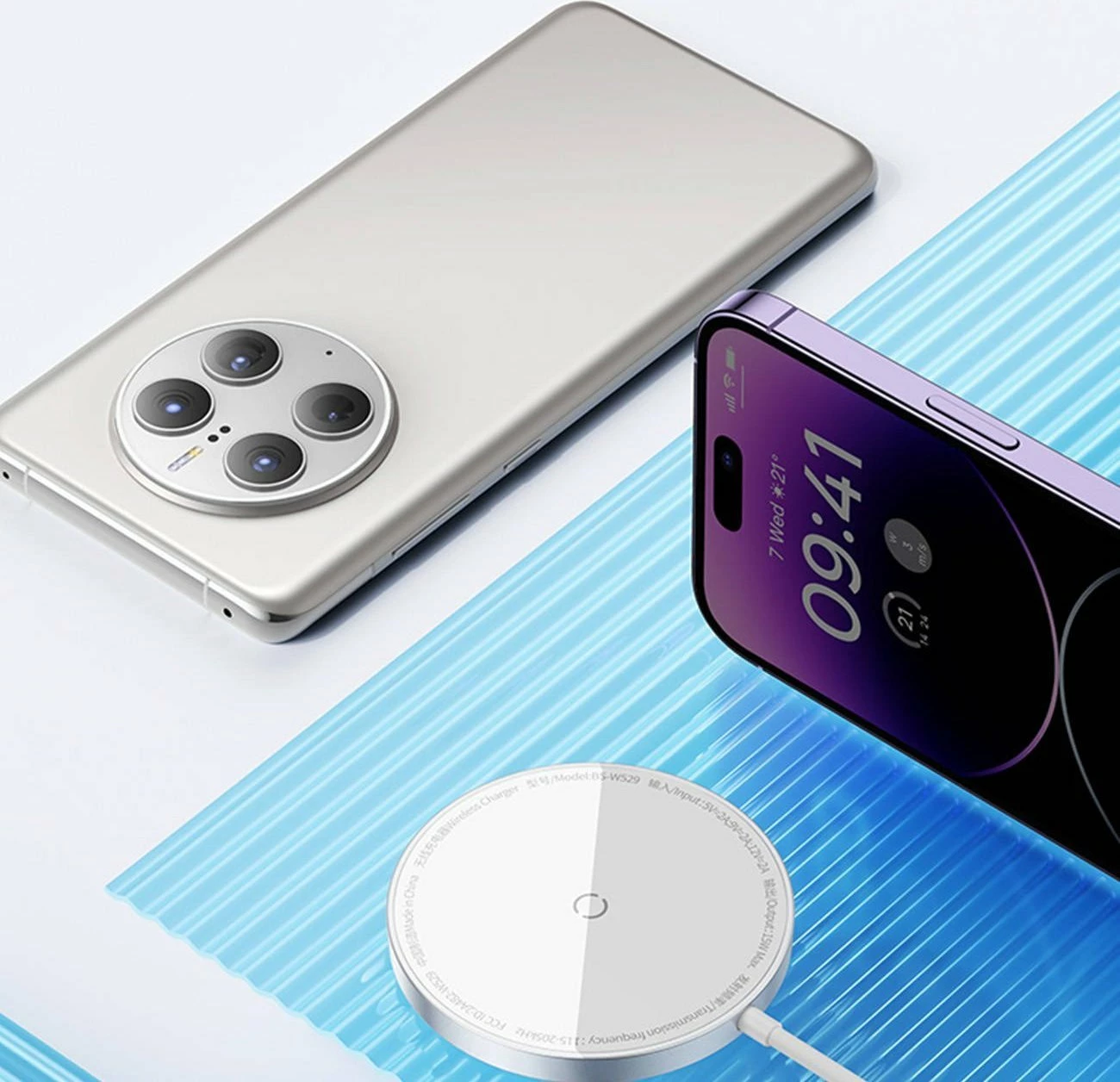 Karikues induktiv magnetik Baseus Simple Mini 3 CCJJ040001 15W, 1x USB-A/1x USB-C, i zi