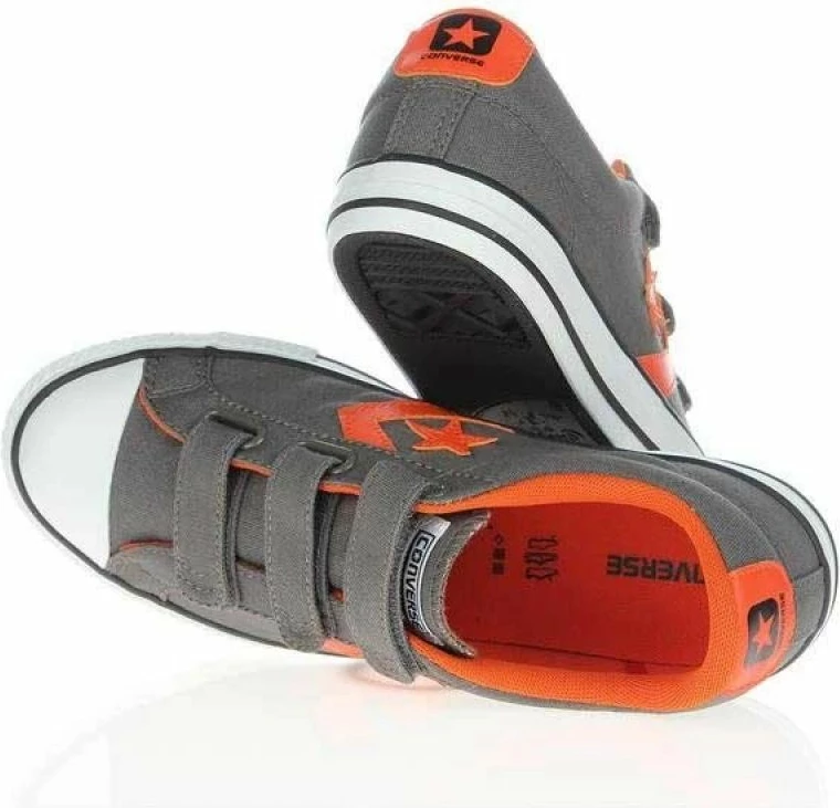 Atlete për fëmijë Converse, gri/portokalli [Madhësia: 33.5]