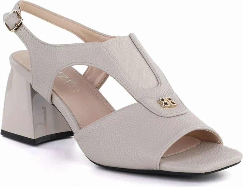 Sandale me taka të larta Vinceza 26-62286, bezhë