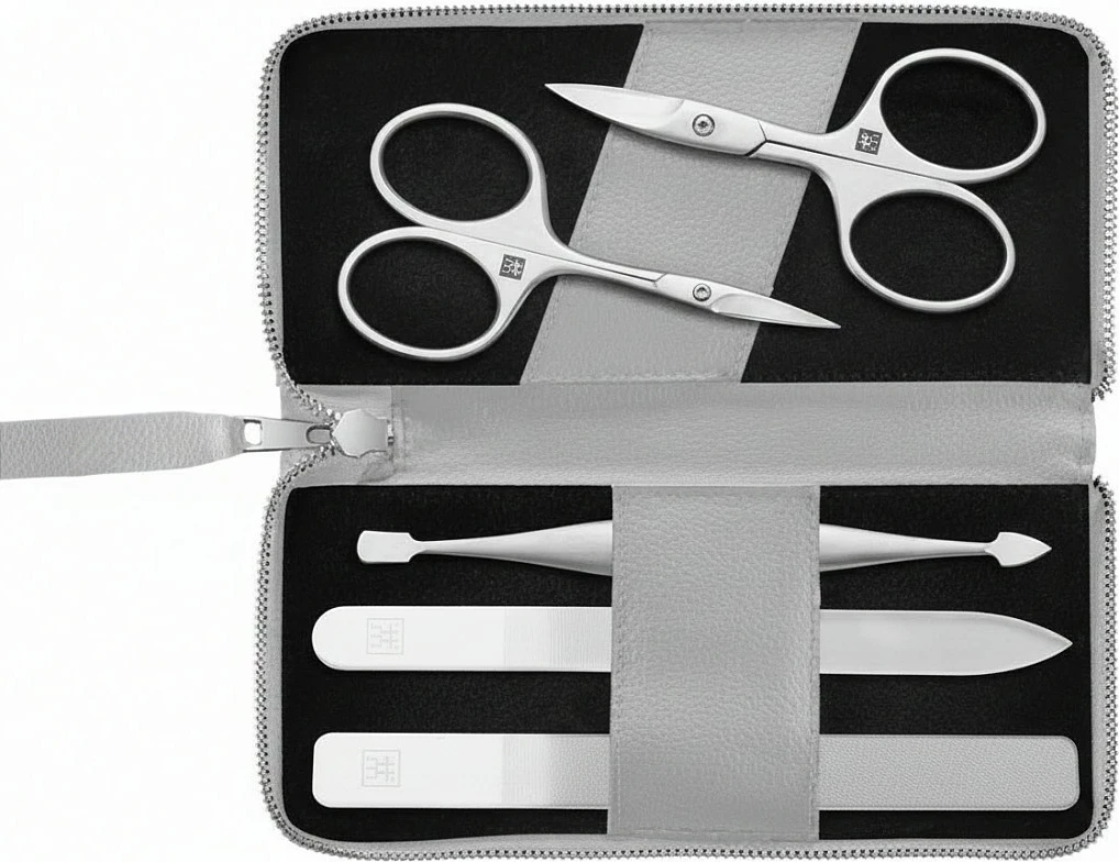 Set manikyr/pedikyr Zwilling, 5 pjesë, me gërshërë thonjsh, vegan
