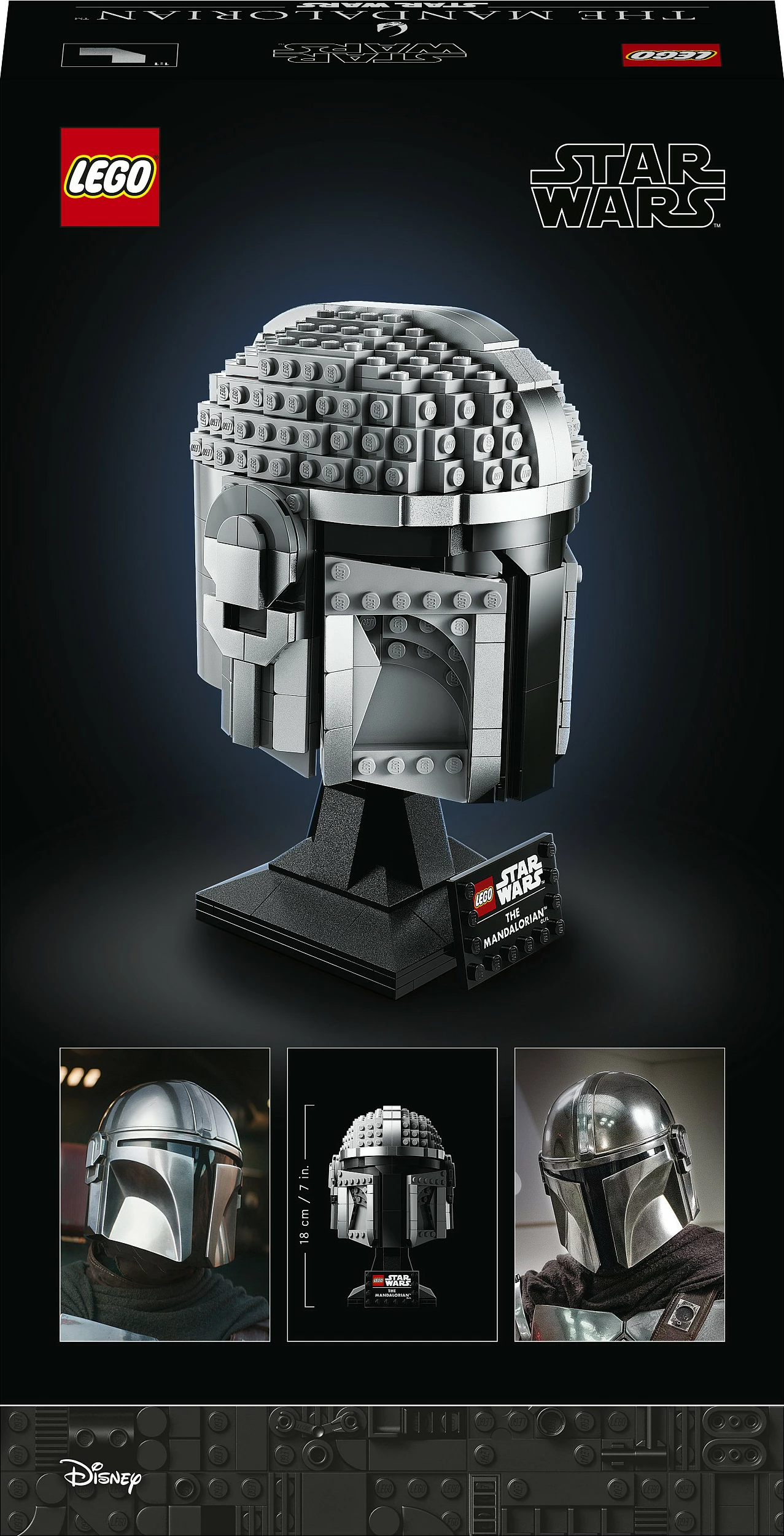 Set ndërtimi LEGO Star Wars The Mandalorian Helmet, 584 pjesë, shumëngjyrësh