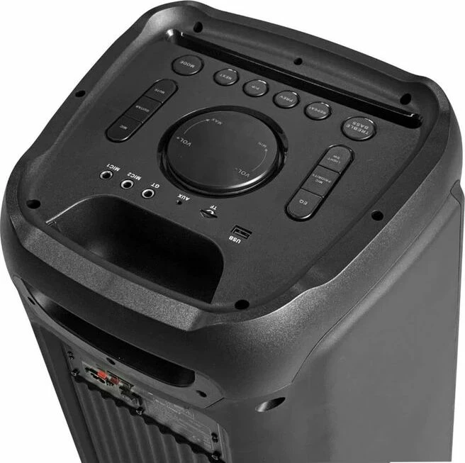Altoparlant kolonë Blaupunkt PB10DB, 80 W RMS, Bluetooth, karaoke me 2 mikrofonë, USB/microSD, FM, i zi, set 1 copë