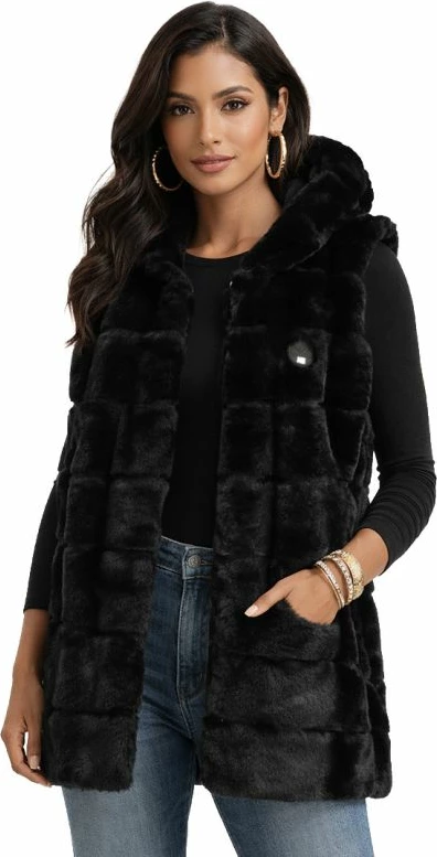 Jakne fleece për femra Geographical Norway Uphemere, e zezë [Madhësia: S]