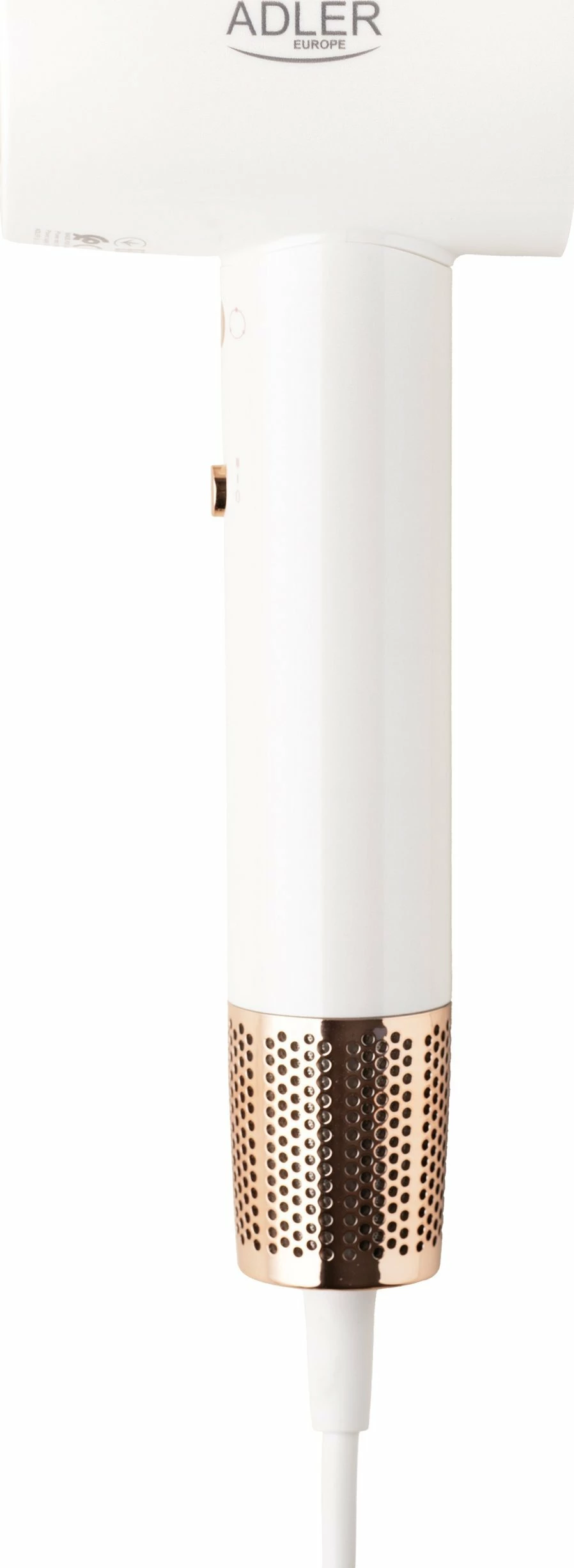 Tharëse flokësh Adler AD 2272 1600W me jonizim, motor brushless 110000 RPM, cold shot, e bardhë
