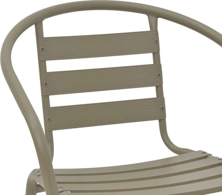 Karrige Tade metalike, ngjyrë shampanjë, 54x62x74cm