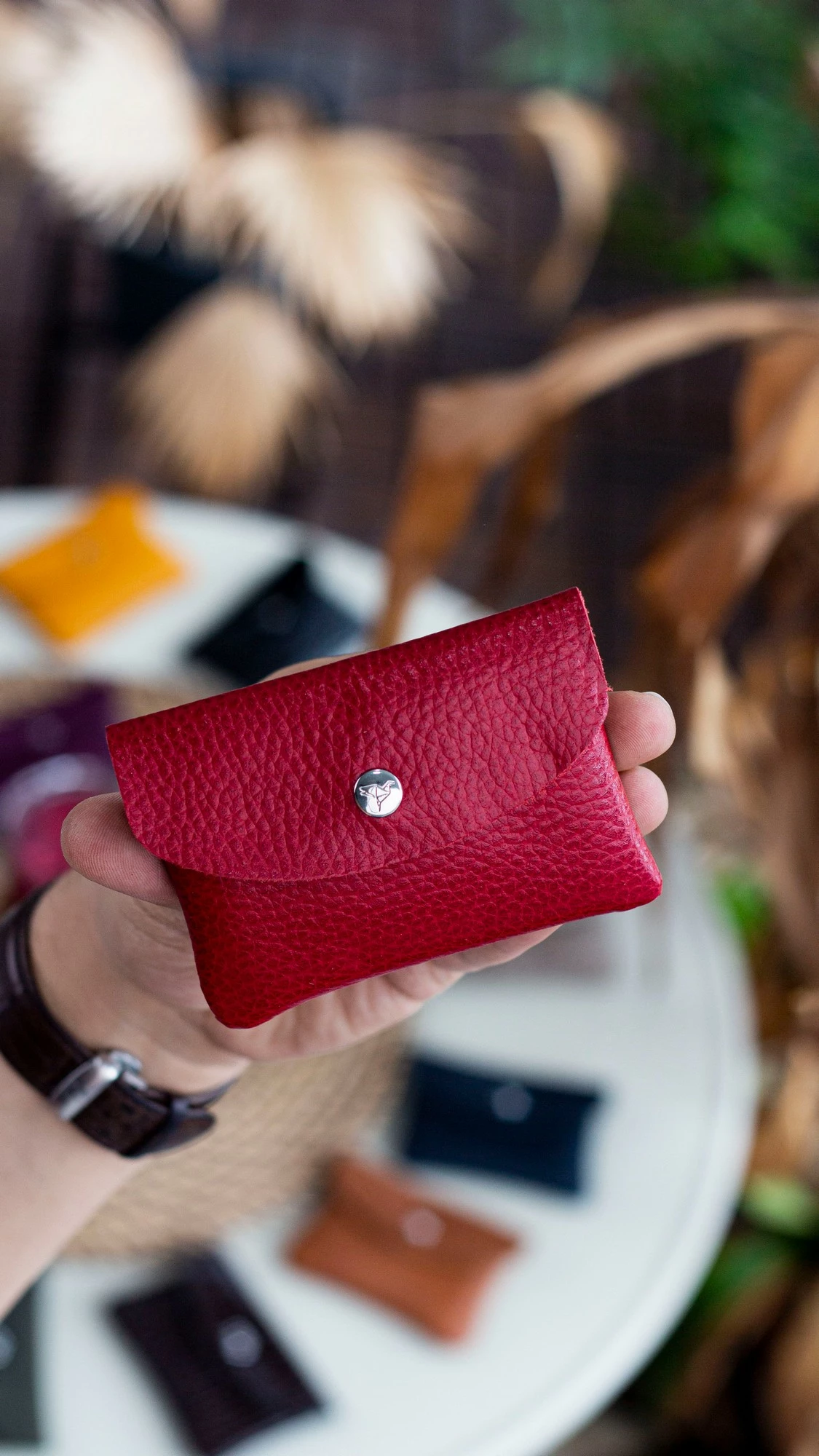 Mbajtëse kartelash Zoozie Bags, e kuqe, Murcia