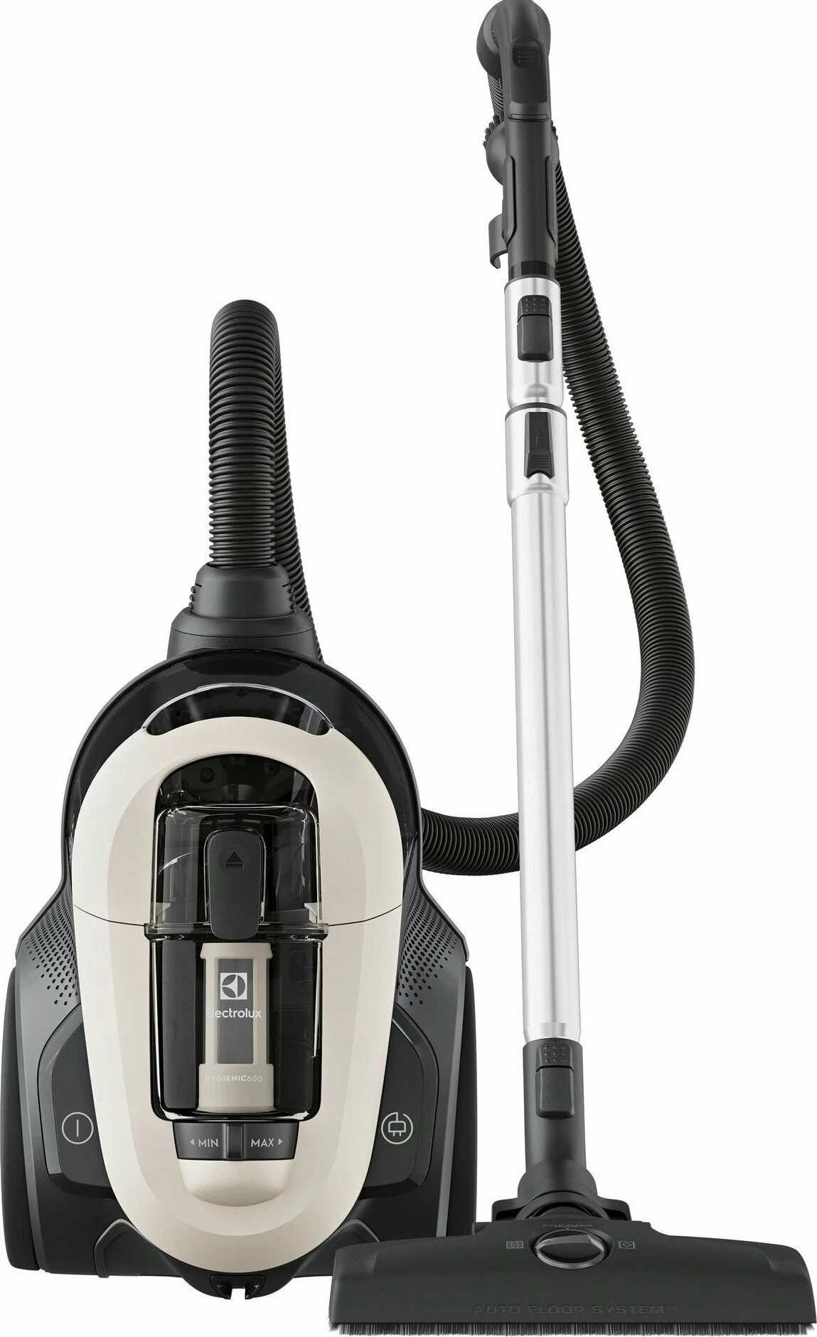 Fshesë me korrent Electrolux EL61H4SW 550W, 1.6L, HEPA 13, pa qese, 12 m rreze, e zezë