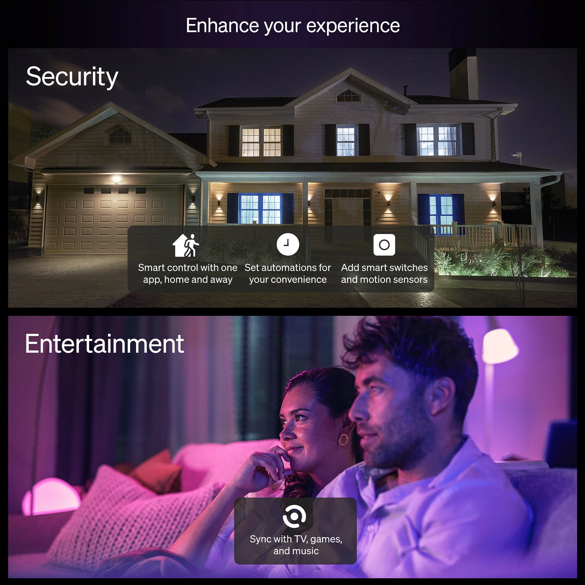 Llambë smart LED Philips Hue Essential A60 E27, 806 lm, 8W (60W eq), 16M ngjyra