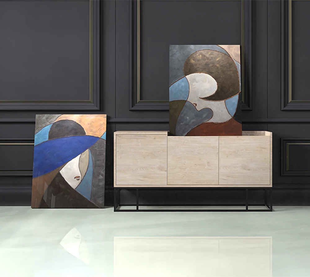 Pikturë dekorative në kanavacë, shumëngjyrëshe, 76x100x4 cm