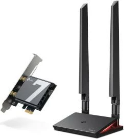 Kartë rrjeti Wi‑Fi TP-Link Archer TBE550E PCI-Express, e zezë