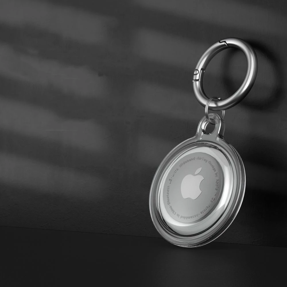Mbështjellës silikon Tech-Protect Icon për Apple AirTag, transparent