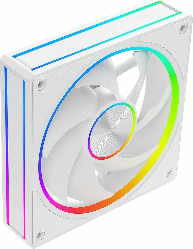 Ventilator për kasë PC Modecom Volcano Loop 120 ARGB (FAN-LOOP-120S-ARGB-200) 120mm PWM, White, 1 copë