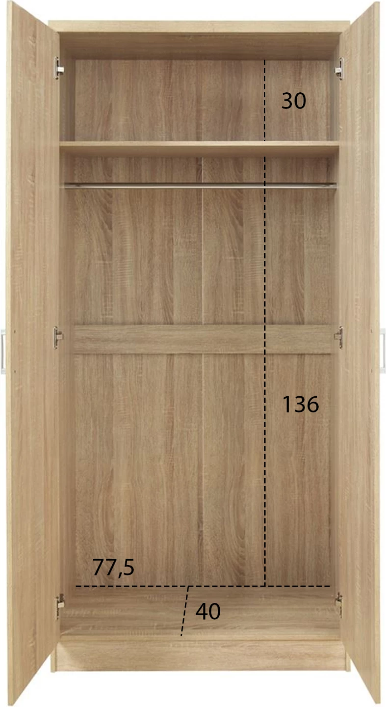 Dollap FH368.0,  80x43x181, i kaftë 4
