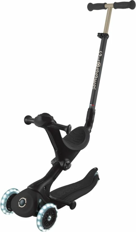 Trotinetë me ulëse Globber GO•UP DELUXE LIGHTS 3-në-1 për fëmijë