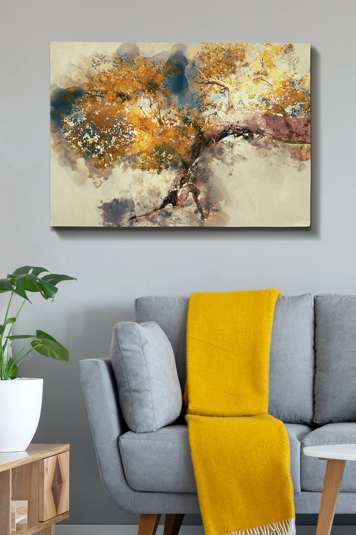 Pikturë dekorative në kanavacë, shumëngjyrëshe, 70x100cm